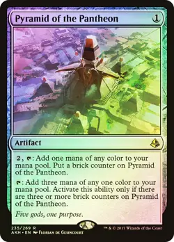 MTG FOIL Pyramid of the Pantheon - Amonkhet #235 - Image 1