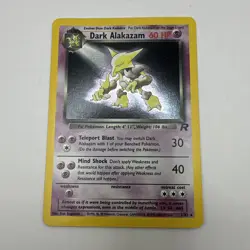 Pokemon Card Dark Alakazam 1/82 Team Rocket Set Rare Holo WOTC MP - Image 2