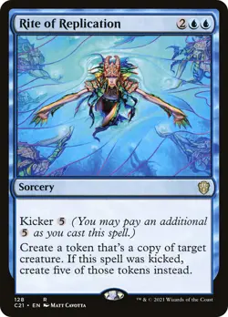 MTG Rite of Replication - Commander 2021 #128 - Image 1