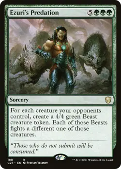 MTG Ezuri's Predation - Commander 2021 #188 - Image 1