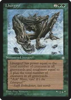 MTG Lhurgoyf - Ice Age #252 - Image 1