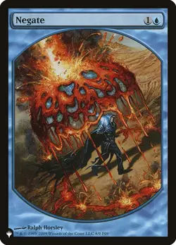 MTG Negate(Player Rewards) Textless - Mystery Booster / The List #008 - Image 1