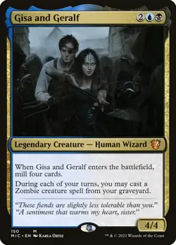 MTG Gisa and Geralf - Innistrad: Midnight Hunt Commander #150 - Image 1