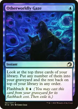 MTG FOIL Otherworldly Gaze - Innistrad: Midnight Hunt #067 - Image 1
