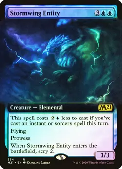 MTG FOIL Stormwing Entity Extended Art - Core Set 2021 #354 - Image 1