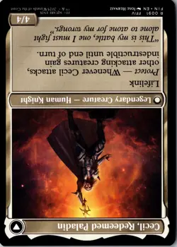 Cecil, Dark Knight 91 Rare FINAL FANTASY Magic: The Gathering Near Mint - Image 2