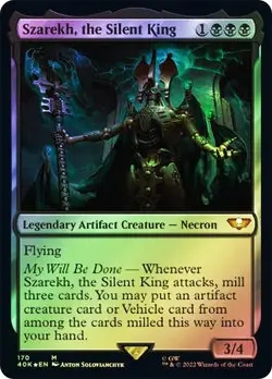 MTG FOIL Szarekh, the Silent King - Warhammer 40,000 Commander #170 - Image 1