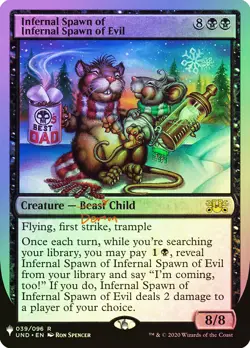 MTG FOIL Infernal Spawn of Infernal Spawn of Evil - Mystery Booster / The List - Image 1