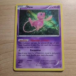 Mew 29/124 - LP HOLO RARE XY Fates Collide - Pokemon 2016 TCG Card - Image 1