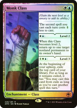 MTG FOIL Monk Class - Adventures in the Forgotten Realms #228 - Image 1