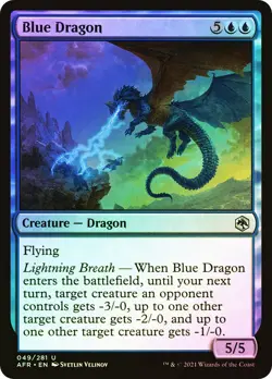 MTG FOIL Blue Dragon - Adventures in the Forgotten Realms #049 - Image 1