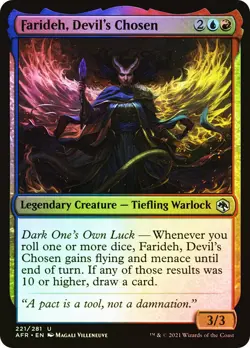 MTG FOIL Farideh, Devil's Chosen - Adventures in the Forgotten Realms #221 - Image 1