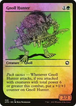 MTG FOIL Gnoll Hunter Showcase - Adventures in the Forgotten Realms #326 - Image 1