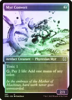 MTG FOIL Myr Convert Showcase - Phyrexia: All Will Be One #297 - Image 1
