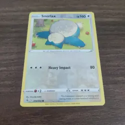 Snorlax 206/264 - NM REVERSE HOLO Fusion Strike - 2021 Common Pokemon TCG Card - Image 1