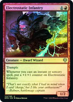 MTG FOIL Electrostatic Infantry - Dominaria United #122 - Image 1