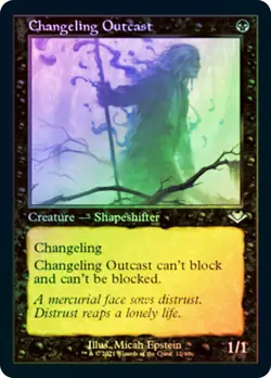 MTG FOIL Changeling Outcast Retro - Modern Horizons #012 - Image 1