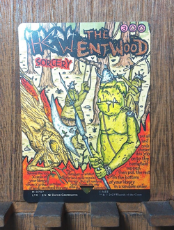 ❤MTG Hew the Entwood ( Borderless Poster ) The Lord of the Rings. NM😍❤ - Image 2