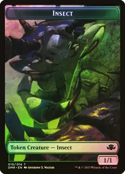 MTG FOIL {Insect Token} // {Squirrel Token} - Dominaria Remastered #T10T13 - Image 1
