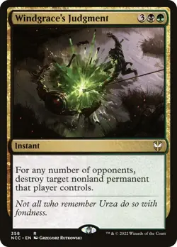 MTG Windgrace's Judgment - Streets of New Capenna Commander #358 - Image 1