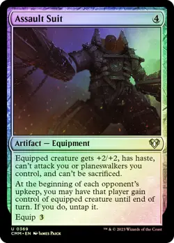 MTG FOIL Assault Suit - Commander Masters #369 - Image 1