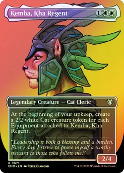 MTG FOIL Kemba, Kha Regent Borderless - Commander Masters #671 - Image 1