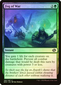MTG FOIL Fog of War - The Brothers' War #180 - Image 1
