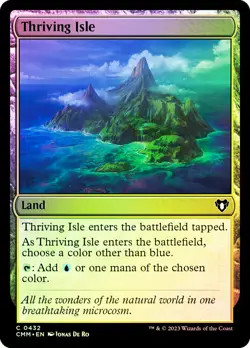 MTG FOIL Thriving Isle - Commander Masters #432 - Image 1