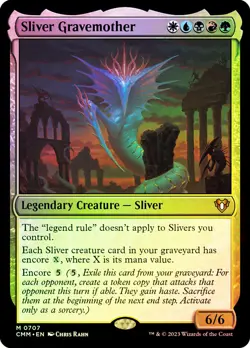 MTG FOIL Sliver Gravemother - Commander Masters #707 - Image 1