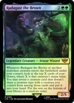 MTG FOIL Radagast the Brown - The Lord of the Rings #184 - Image 1