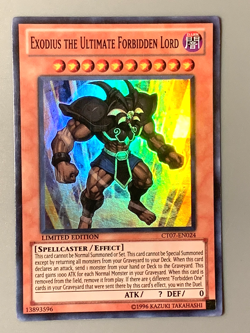 yugioh EXODIUS THE ULTIMATE FORBIDDEN LORD CT07-EN024 Super rare Near Mint - Image 1