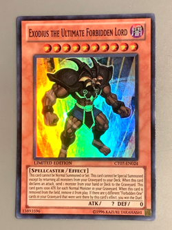 yugioh EXODIUS THE ULTIMATE FORBIDDEN LORD CT07-EN024 Super rare Near Mint - Image 3