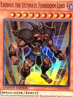 yugioh EXODIUS THE ULTIMATE FORBIDDEN LORD CT07-EN024 Super rare Near Mint - Image 4