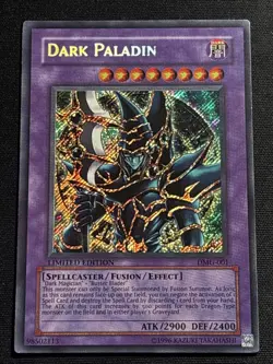 Dark Paladin DMG-001 Limited Edition Yu-Gi-Oh Secret Rare Promo Card Played MP - Image 1