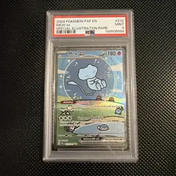 Mew EX 232/091 Paldean Fates Special Illustration Rare PSA 9"Bubble Mew" - Image 1