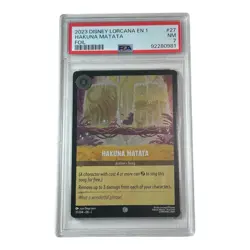 Disney Lorcana EN 1 The First Chapter FOIL Hakuna Matata #27 PSA 7 - Image 1