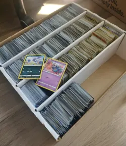 (3000+ NM-MINT) Pokemon Cards Bulk Lot Non-Holos Unsorted SWSH & SV - Image 1
