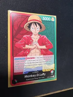 *PRE ERRATA* ONE PIECE Card Game Romance Dawn OP01-003 Monkey D Luffy Leader - Image 1