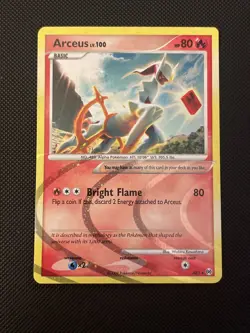 Arceus AR3 Fire Type Platinum Arceus Holo Rare Pokemon TCG Card - NM - Image 1