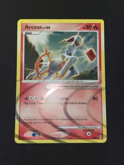 Arceus AR3 Fire Type Platinum Arceus Holo Rare Pokemon TCG Card - NM - Image 2