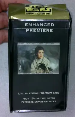 Star Wars CCG Enhanced Premiere Expansion Pack & LE Premium Card Box - LEIA - Image 1