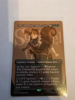 The Unbeatable Squirrel Girl Borderless MTG MSH Nm/M - Image 1