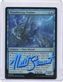Thundertrap Trainer Foil Signed Artist Proof MTG RARE - Image 1