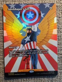 STEELSHAPER'S GIFT ~ NM ~ MTG 0050 MAR Marvel Universe BORDERLESS Foil - Image 1
