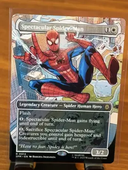 Spider-Man Magic The Gathering (Borderless) R0014. Spectacular Spider-Man. - Image 1