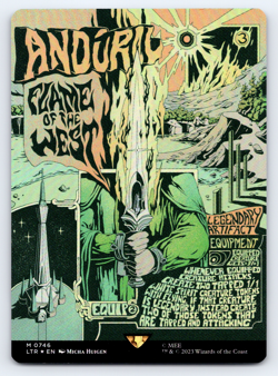 Anduril, Flame of the West FOIL Borderless Poster - Lord of the Rings MTG - Image 2