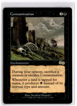 Contamination Urza's Saga 123 LP x1 MTG Magic: the Gathering - Image 1