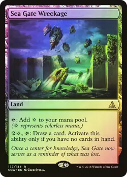 MTG FOIL Sea Gate Wreckage - Oath of the Gatewatch #177 - Image 1