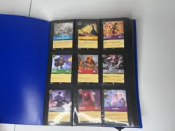 DISNEY LORCANA TCG RARE, SUPER RARE & LEGENDARY RARE LOT + Binder - Image 1