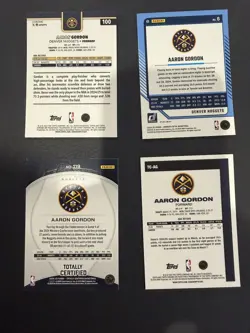 Aaron Gordon 4 Card LOT Optic Chrome Parallels Totally Certified Nuggets - Image 2